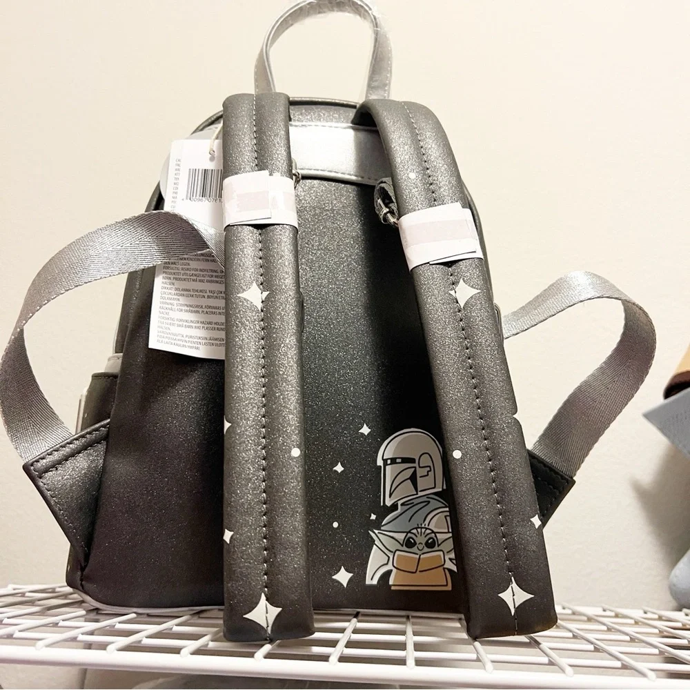 Star Wars Mandalorian Grogu Disney Parks Loungefly Backpack - Picture 3 of 7